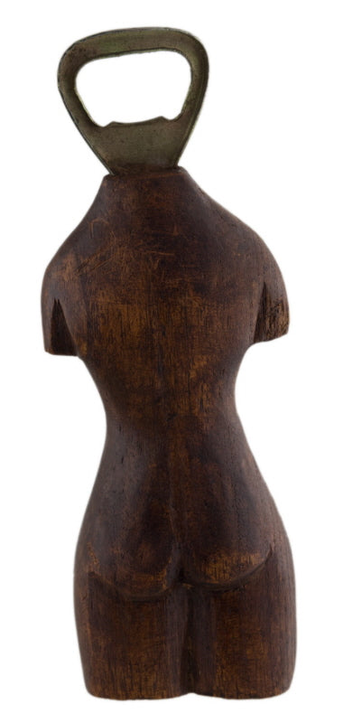 Décapsuleur Érotique Homme Nu En Bois – Objet Insolite Artisanal D’Indonésie
