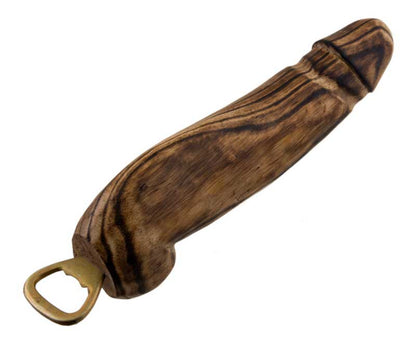 Décapsuleur Zizi En Bois Brûlé De Suar – Objet Insolite Artisanal D’Indonésie