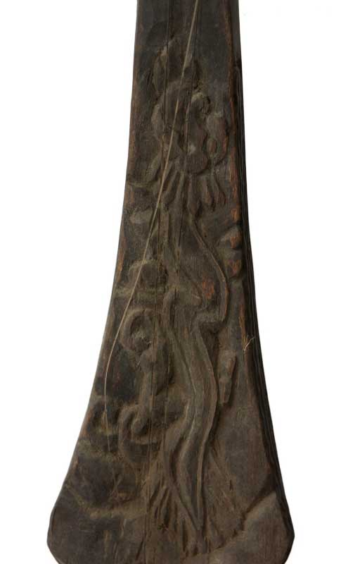 Dranyen Tungna Ancien – Luth Dragon Traditionnel du Népal 63 cm