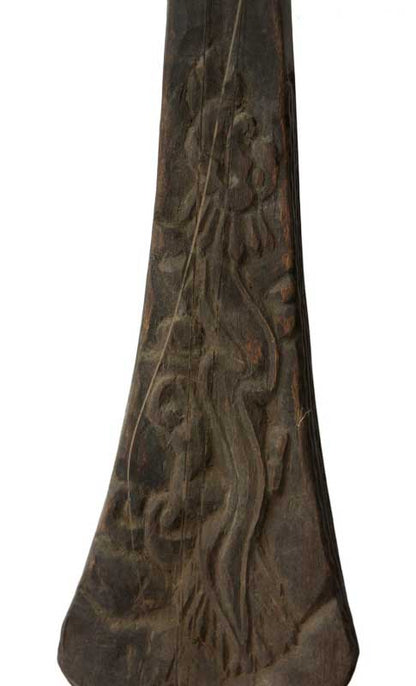 Dranyen Tungna Ancien – Luth Dragon Traditionnel du Népal 63 cm
