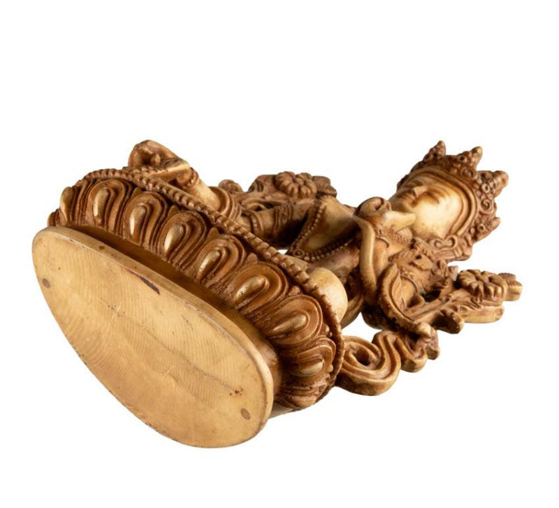 Statue Bouddhiste Tara Verte En Résine – Symbole De Compassion Et De Protection