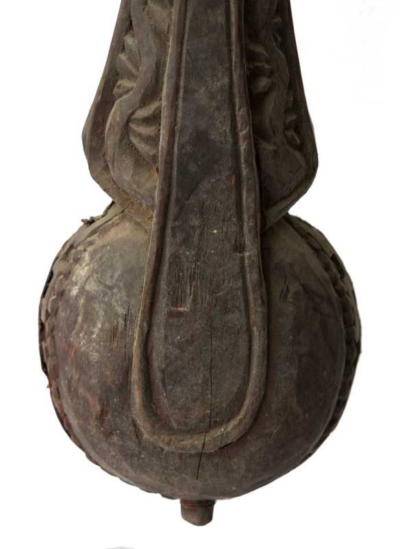 Dranyen Tungna Ancien – Luth Dragon Traditionnel du Népal 63 cm
