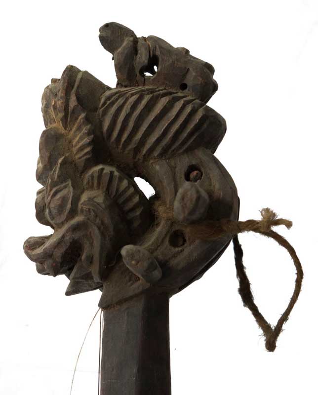 Dranyen Tungna Ancien – Luth Dragon Traditionnel du Népal 63 cm