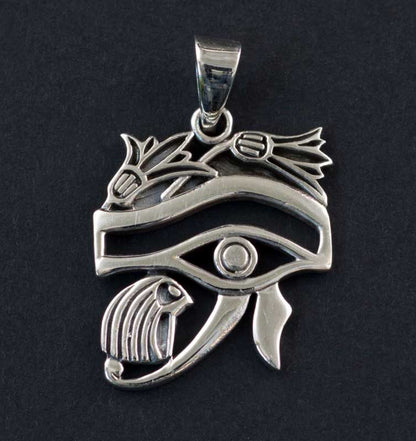 Pendentif Œil d’Horus en argent massif 925 – Symbole de protection et de renouveau (Copie)