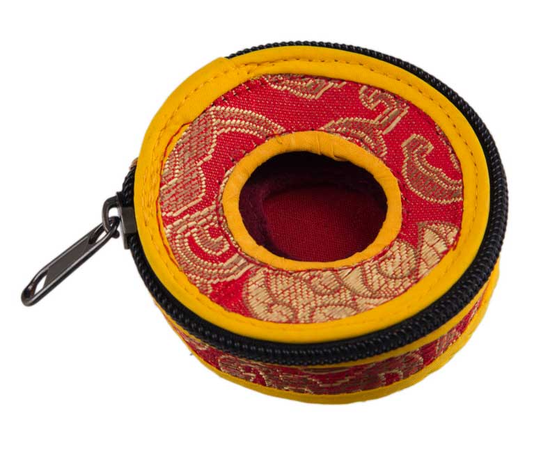 Housse Pour Cymbales Tingsha Tibétaines 78mm  – Brocart Artisanal
