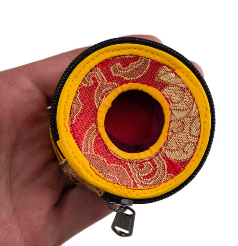 Housse Pour Cymbales Tingsha Tibétaines 78mm  – Brocart Artisanal