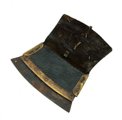 Ancien Briquet à Silex Tibétain en Fer et Laiton