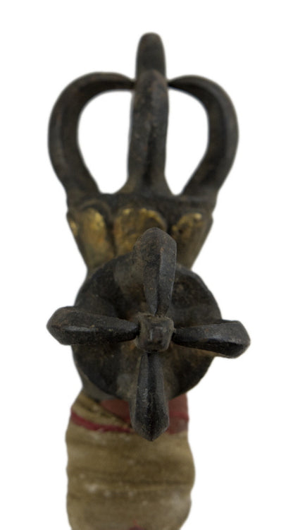 Parashu Tibétain en Fer – Hache Rituelle Bouddhiste Tantrique