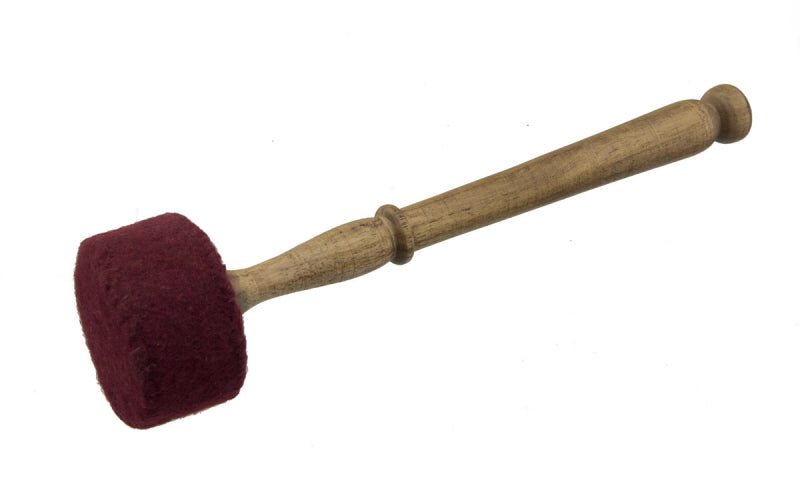 Grande Mailloche en Bois et Feutre pour Gong ou Bol Chantant – Fabrication Artisanale du Népal