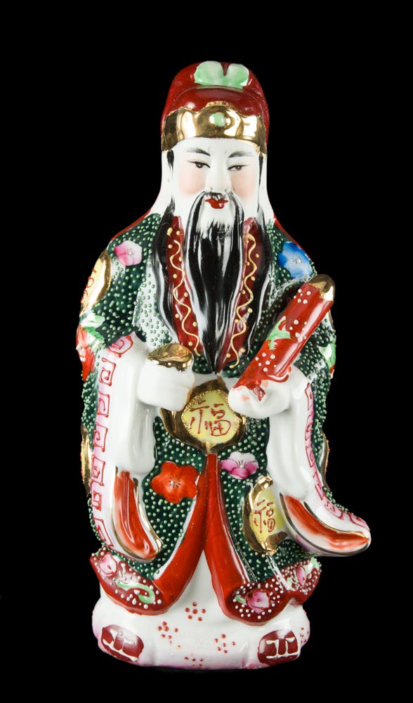 Trois Sages Chinois Fuk Luk Sau – Statuettes en Porcelaine de Chine