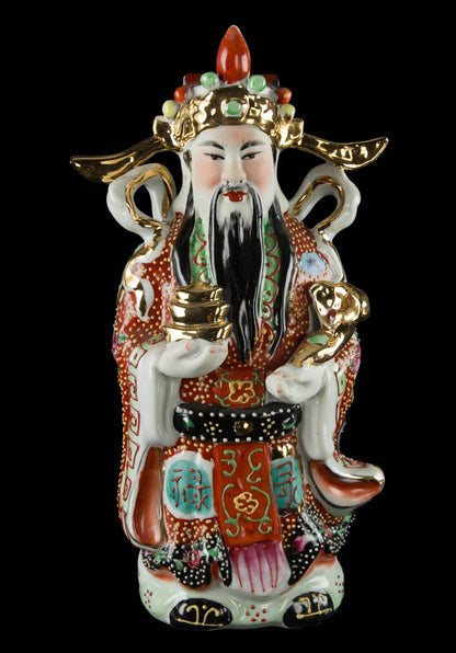 Trois Sages Chinois Fuk Luk Sau – Statuettes en Porcelaine de Chine