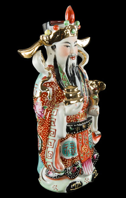 Trois Sages Chinois Fuk Luk Sau – Statuettes en Porcelaine de Chine