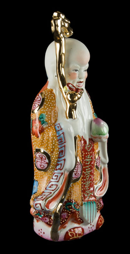 Trois Sages Chinois Fuk Luk Sau – Statuettes en Porcelaine de Chine