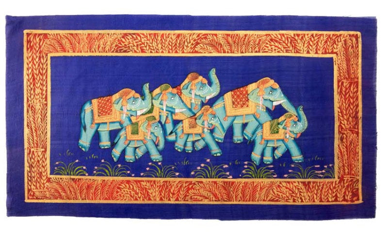 Peinture Moghole Indienne – Éléphant Royal Majestueux
