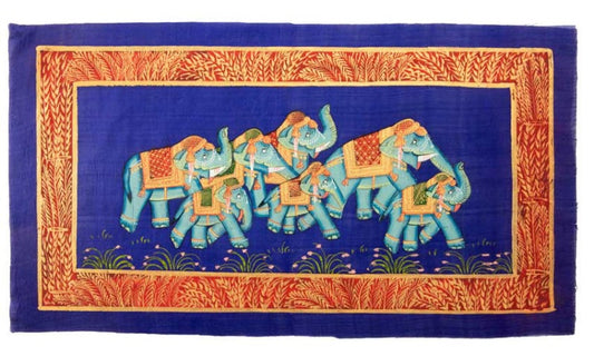 Peinture Moghole Indienne – Éléphant Royal Majestueux