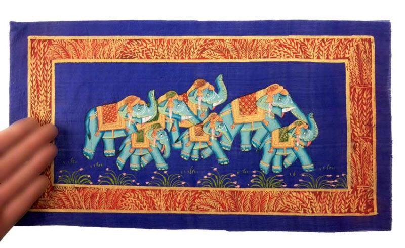 Peinture Moghole Indienne – Éléphant Royal Majestueux