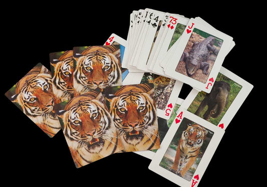 Jeu de 56 Cartes à Jouer – Les Animaux de l'Himalaya du Népal
