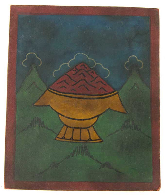 Tsakli Tibétain – Peinture Miniature Rituelle Artisanat Himalayen