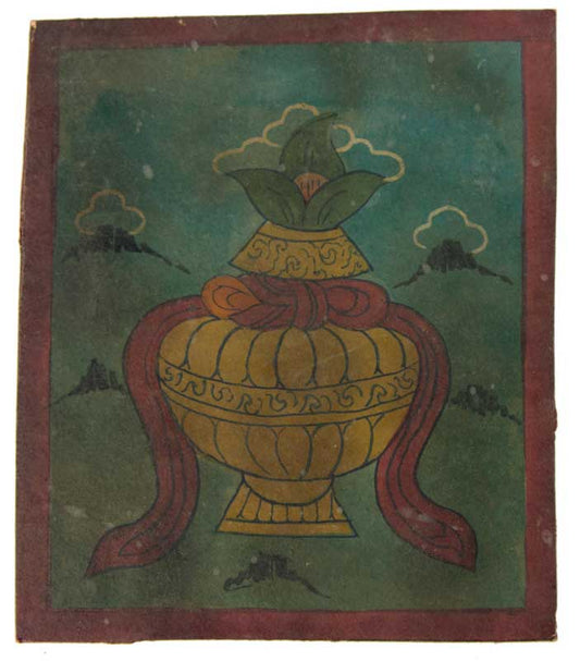 Tsakli Tibétain – Peinture Miniature Rituelle Artisanat Himalayen