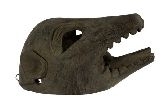 Ancien Masque Tibétain Animalier – Masque Chamanique De L’Himalaya – Bois