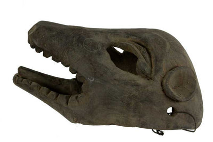 Ancien Masque Tibétain Animalier – Masque Chamanique De L’Himalaya – Bois