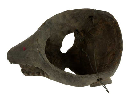Ancien Masque Tibétain Animalier – Masque Chamanique De L’Himalaya – Bois