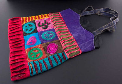 Sac À Main En Bandoulière Népalais – Gibecière Ethnique Hippie Baba Cool