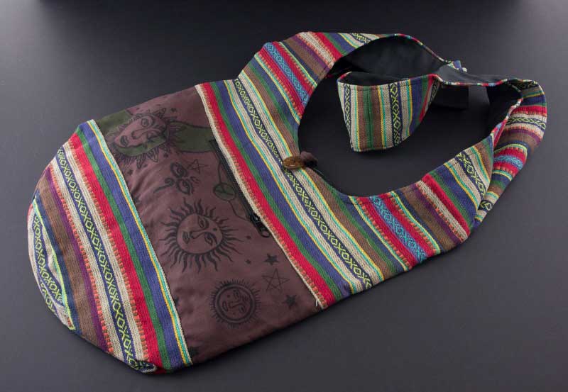 Sac À Main En Bandoulière Népalais – Gibecière Ethnique Hippie Baba Cool