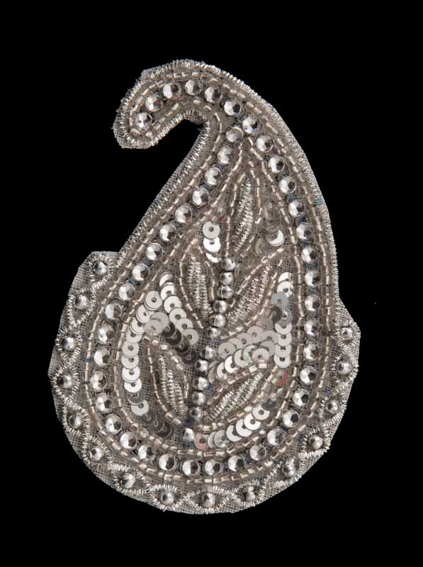 Écusson Brodé Cachemire Avec Strass – Artisanat Indien