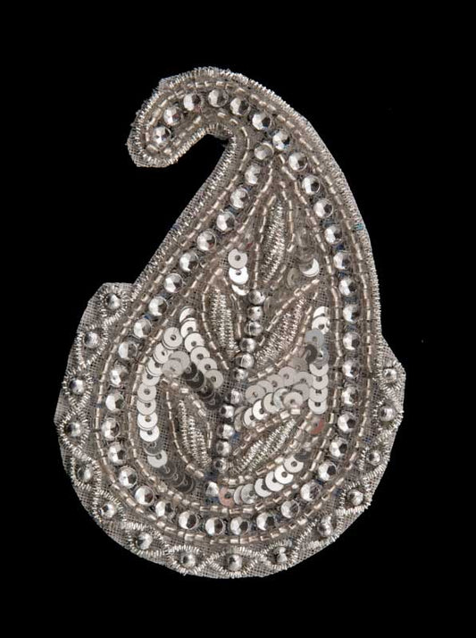Écusson Brodé Cachemire Avec Strass – Artisanat Indien