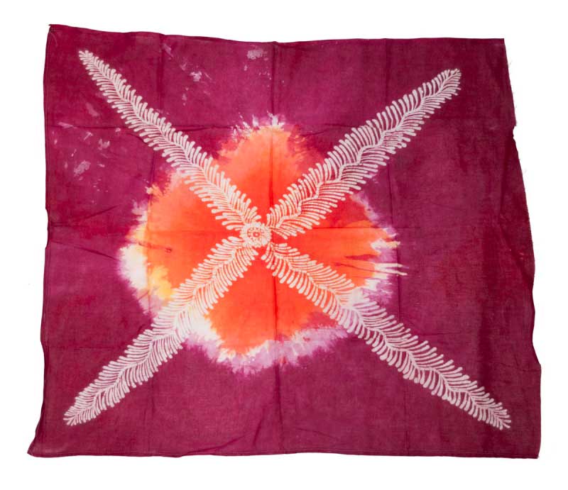 Batik du Sri Lanka Fleur de Kandy – Peinture Artisanale sur Coton