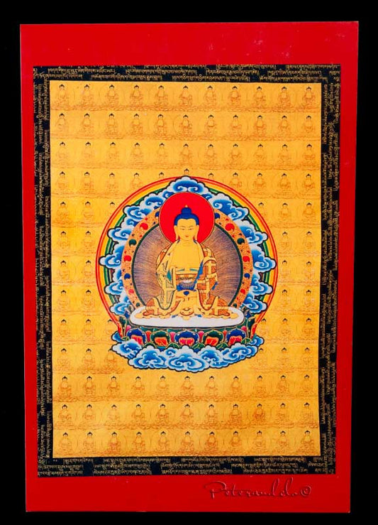 Carte Postale Bouddha Amitabha Bouddhiste du Népal