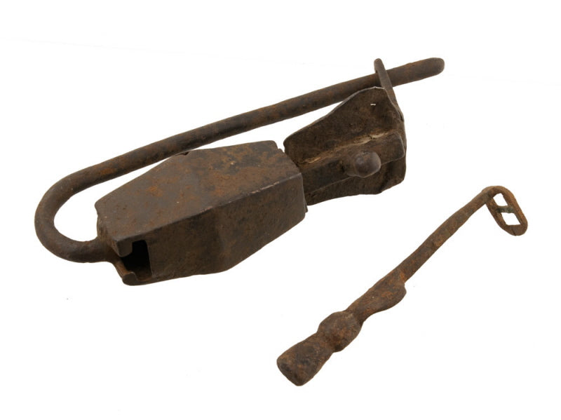 Cadenas Ancien Traditionnel du Népal et du Tibet en Fer Forgé