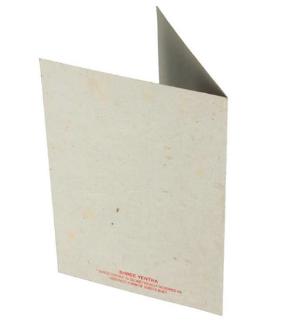 Carte De Vœux Bouddhiste Sri Yantra – Papier Népalais Artisanat Spirituel