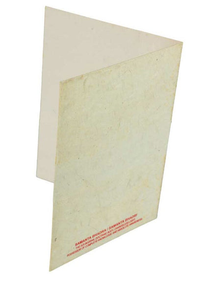 Carte De Vœux Bouddhiste Shakti Bouddha – Papier Népalais Artisanat Spirituel