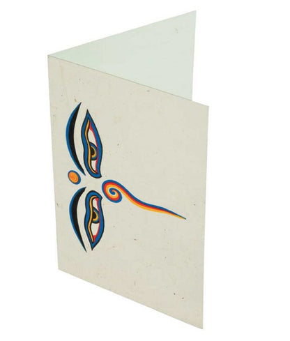 Carte De Vœux Bouddhiste Yeux De Bouddha – Papier Népalais Artisanat Spirituel