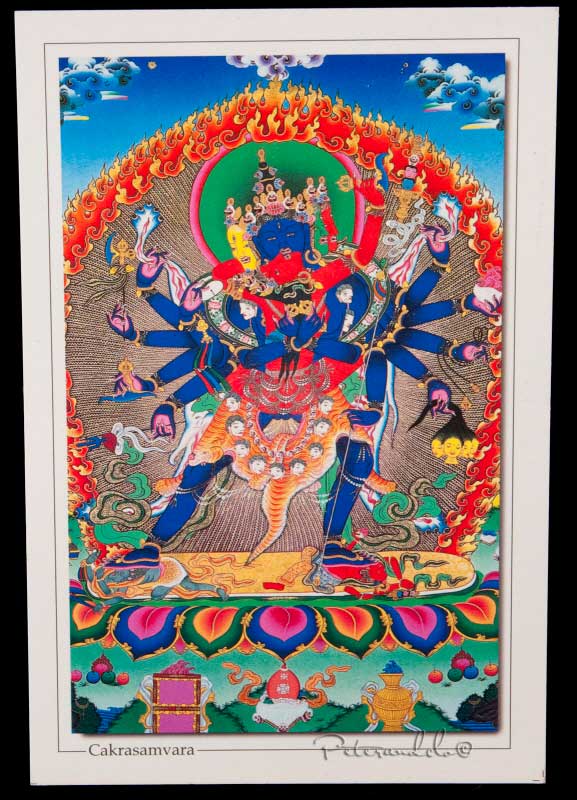 Carte Postale Chakrasamvara Bouddhiste du Népal