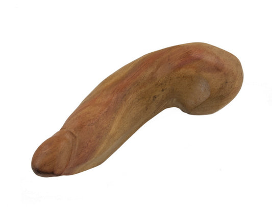 Fétiche Phallique En Bois – Sculpture Artisanale Africaine Du Cameroun