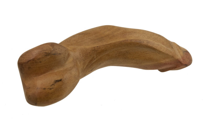 Fétiche Phallique En Bois – Sculpture Artisanale Africaine Du Cameroun