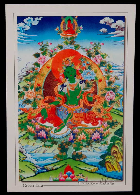 Carte Postale Tara Verte Bouddhiste du Népal