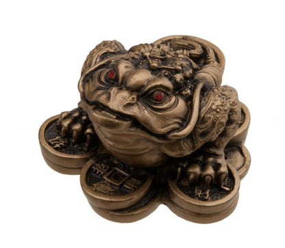 Figurine Grenouille de Fortune à 3 Pattes – Symbole Feng Shui de Prospérité