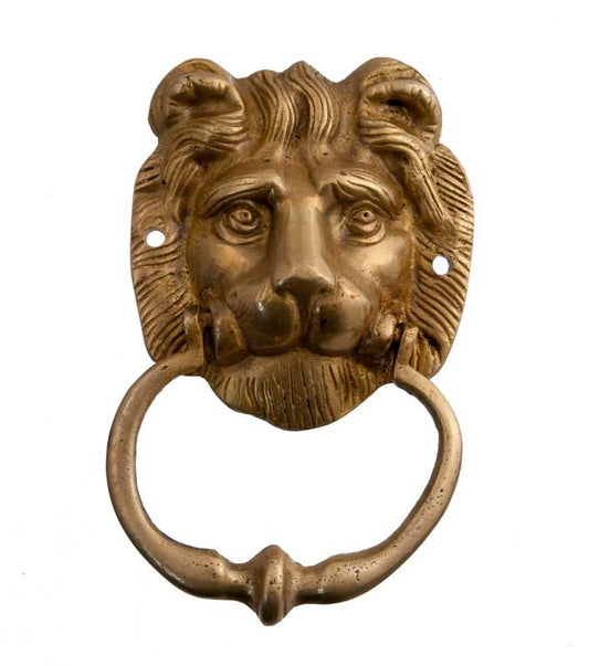 Heurtoir De Porte Lion En Laiton – Artisanat Indien Fait Main