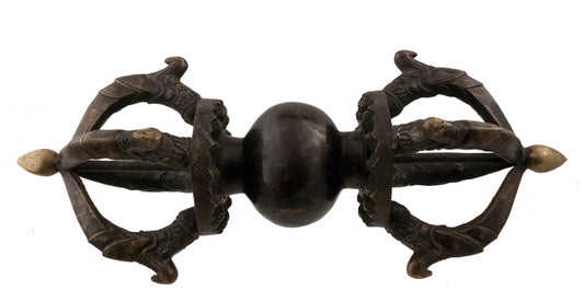 Grand Dorje Vajra Népalais en Bronze – Instrument Rituel du Bouddhisme Vajrayana