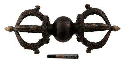 Grand Dorje Vajra Népalais en Bronze – Instrument Rituel du Bouddhisme Vajrayana