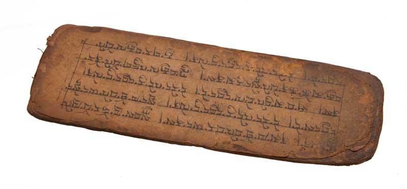 Ancien Livre de Prières Tibétaines Manuscrit – 14 Pages Bouddhistes du Népal