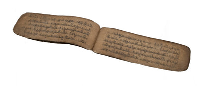 Ancien Livre de Prières Tibétaines Manuscrit – 14 Pages Bouddhistes du Népal