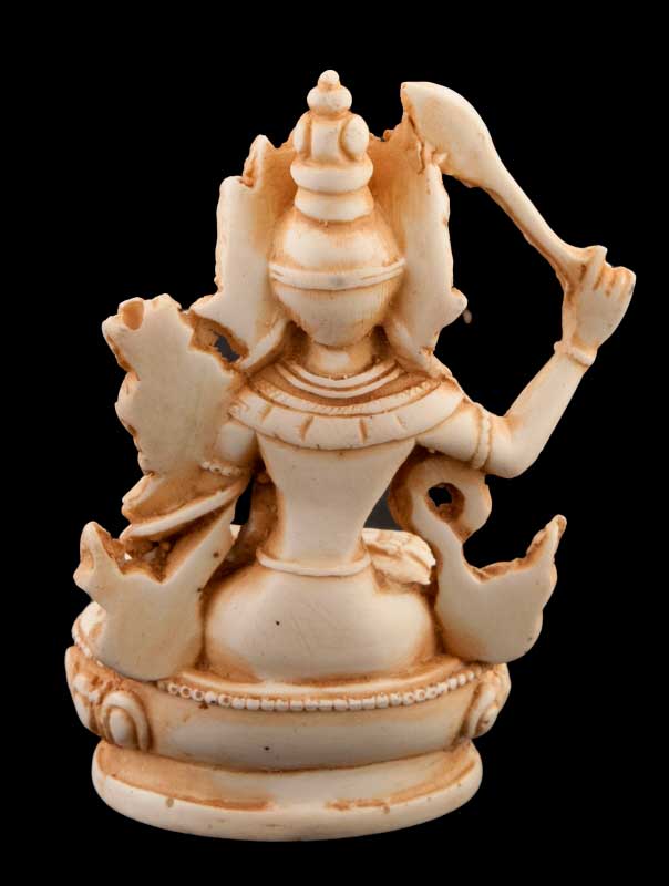 Statue Manjushri en Résine 10 cm – Déité Bouddhiste Tibétaine du Népal