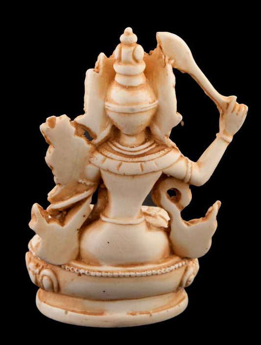 Statue Manjushri en Résine 10 cm – Déité Bouddhiste Tibétaine du Népal