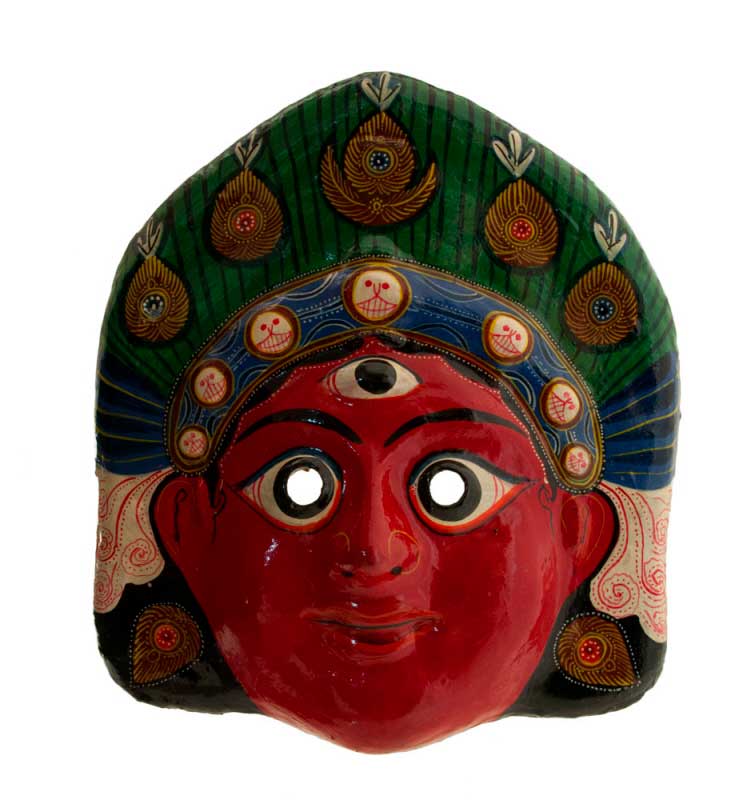 Masque De Danse Ethnique – Masque De Rituel Népalais Du Festival Indra Jatra