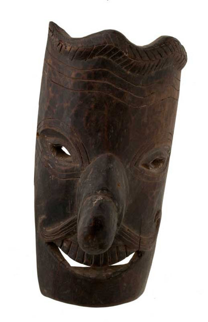 Masque Tibétain Népalais – Art De L’Himalaya – Bois